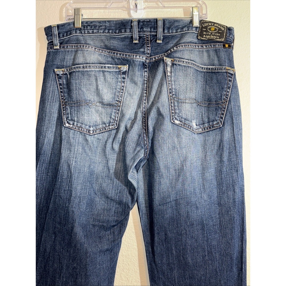 Vintage Lucky Brand Jeans Men's Size 36X32 Yin Yang LUCKY ME Y2K - Picture 12 of 16